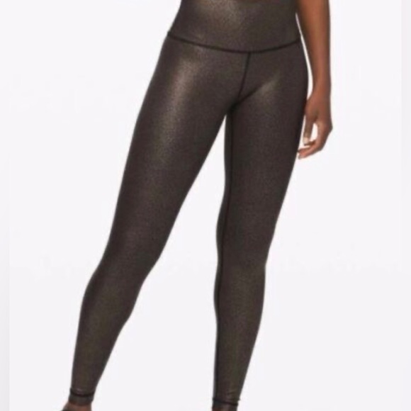 π EEUC! π RARE Lululemon Wunder Under High-Rise 28β Foil - Picture 3 of 8